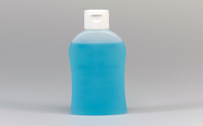 Eine Flasche Desinfektionsmittel