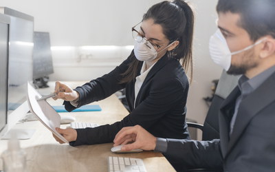 Maske als Corona-Arbeitsschutz-Maßnahme
