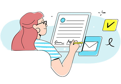 E-Signature: Dokumente schnell & rechtskräftig online unterschreiben. © Personio