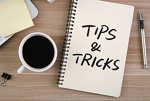 Notitzbuch mit Aufschrift