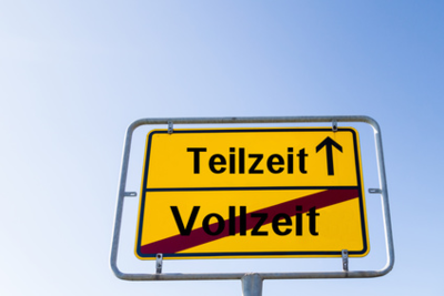 Wegweiser von Vollzeit zu Teilzeit