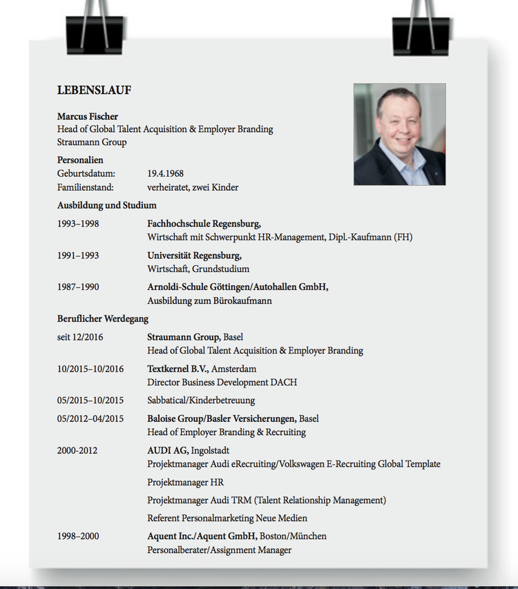 Lebenslauf von Marcus Fischer als Grafik