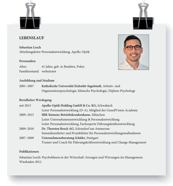 Lebenslauf von Sebastian Lesch