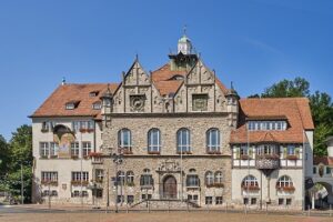 Das Rathaus von Bergisch Gladbach. Foto: Guido Schröder 