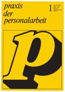 So sah das Cover der ersten „praxis der personalwirtschaft“ im Januar 1974 aus. (Bild: Archiv)