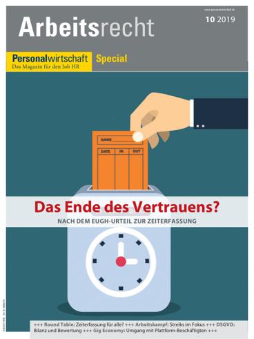 Sonderheft Arbeitsrecht 2019-cover