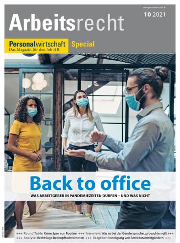 Sonderheft Arbeitsrecht 2021-cover