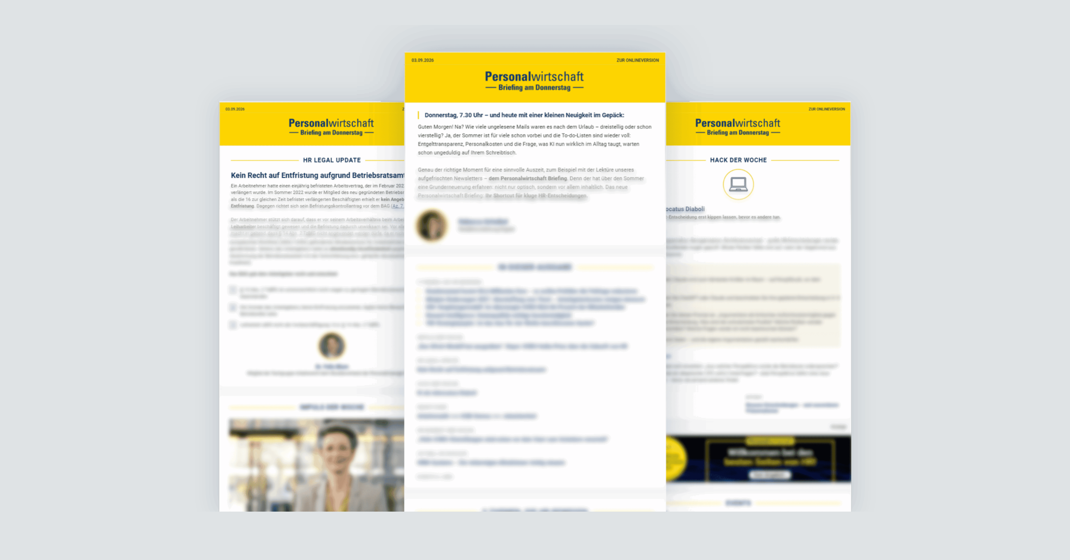Das neue Personalwirtschaft Briefing ist da! Foto: eigener Screenshot